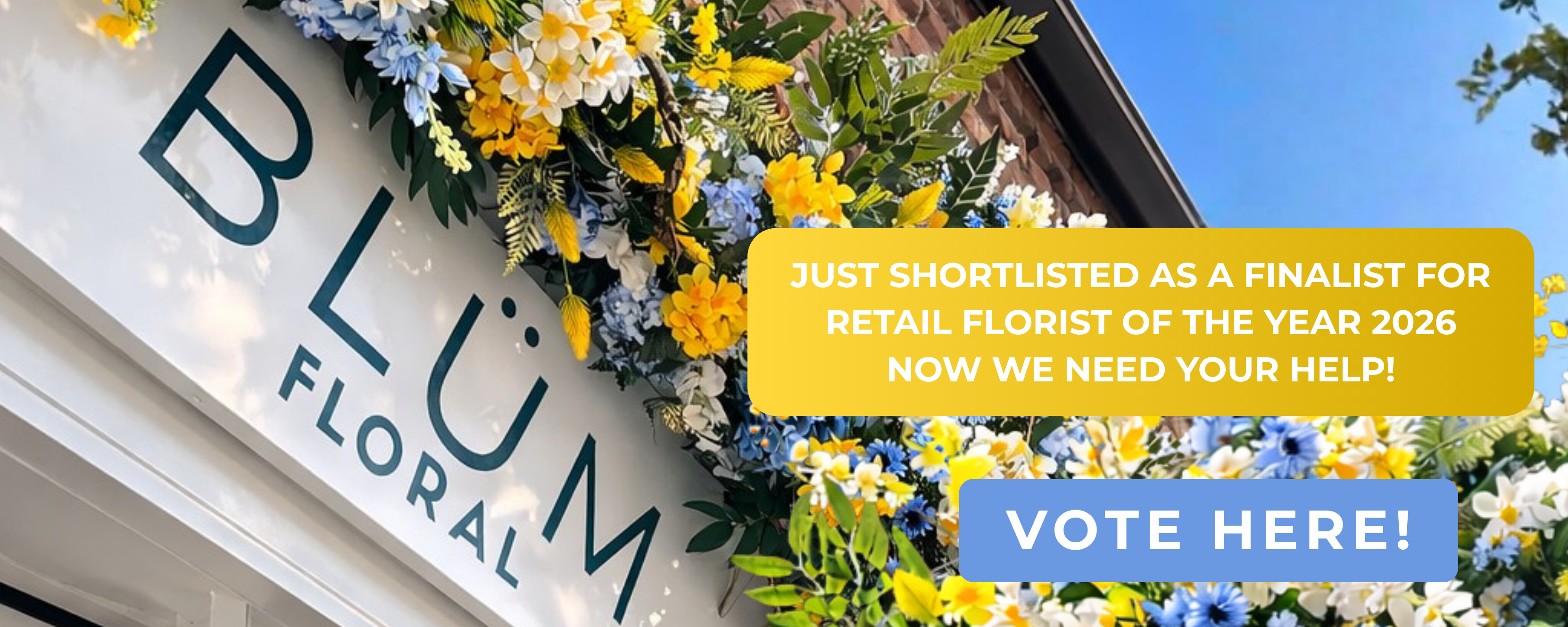 Seasonal bouquets from BLÜM Floral in Bolsover offering same-day delivery